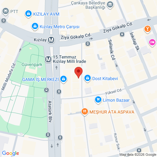Mapa de  (Cankaya/Ankara)